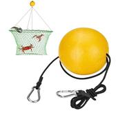 Fishing Marker Buoys, High Visibility Crab Trap Float, Durable Cord and Clip Attachment, Ideal for Kayak, Boat, Canoe, Dock, Marine, Crabbing, Outdoor, Skiing, 3.94 inches