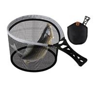 Fishing Net, Folding Aquarium Scooper, Multifunctional Portable Retractable Telescopic Catching Net Fine Mesh for Outdoor Stream Mountain Shallows Riverbeds Wading, Small Medium