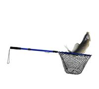 Fishing Net with Telescopic Handle, Foldable Fish Net Floating in Water, Ergonomic Grip Fishing Tool per, Saltwater e Lake Fishing, Portable Durable Gear per Outdoor Use
