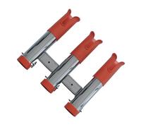 Fishing Pole Rack - Angler Gear Stand, Kayak Rod Organizer for Garage Pontoon, 3 Tube Holder with Secure Storage, Outdoor Tools, Fishe r Mount for River Sea and Saltwater Stream