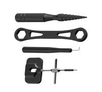 Fishing Reel Cleaning Kit, Fishing Gear Care Kit, 1.3in Portable Angling Reel Care, Multi Tool Maintenance Set, Compact Travel Storage for Kayak, Surf, Boat, Shore, Saltwater, Backpacking