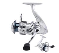 Fishing Reel - Metal 12cm 210g Lightweight Reel | High Performance Saltwater and Freshwater Fishing Gear | Suitable for Bass Trout Shore Pier River Stream Pond Lake Angling