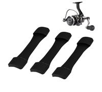 Fishing Reel Seat Cover - Silicone Protective Pad for Saltwater Rods | 3 Piece Set with Shock Absorbing Design, Non Slip Cushion for Baitcasting Reel Protection on Boat Beach Lake and River Use