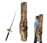 Fishing Rod Bag - Tackle Gear Storage Holder | with Handle and Adjustable Strap Fishing Rod Travel Case for Women Kayak Boat Saltwater Outdoor Trout Bass Catfish