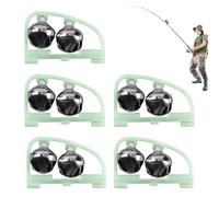 Fishing Rod Bells - Set of 5 Glowing Bite Alert Bells for Night Fishing
