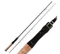 Fishing Rod Canne à pêche Casting légère en Carbone Rapide UL/L, Pointe Solide, Poids de leurre 0.5 8g, Ligne WT 2-8lb, Canne la Carpe, Truite(Spinning Rod,1.68M)