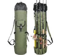 Fishing Rod Carry Bag Storage Bag For Fishing Tools Fishing Reel Case Waterproof Large Capacity Fishing Rod Holder Organizer Fishing Equipment