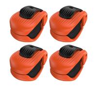 Fishing Rod Clips | 4 Pieces Non-Slip Adjustable Rack | Multifunctional Rod Holder | for Beginner Enthusiast Men Women Family Outdoor Beach Boat Home