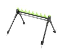 Fishing Rod Holder | 12-Slot River Folding Fishingg Rodd Stand | Stainless Steel Adjustable Fish Pole Support Rack Accessories for Saltwater Sea Stream Freshwater Professionals