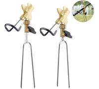 Fishing Rod Holder, 2 Pieces Fishing Rod Holder For Fishing, 360° Stainless Steel Adjustable Fishing Rod Holder For Fishing On The Board, Beach Fishing Equipment