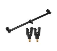 Fishing Rod Holder Bracket, Aluminum Alloy Crossbar with PVC Copper Head, Thread Fishing Rod Rest for Sea Boat Lake Angle, Anti Slip Angle Accessories (2 Supports de 30 cm + têtes de Support * 2)