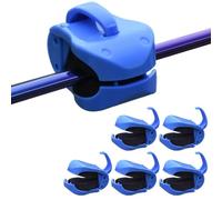 Fishing Rod Holder Clip - 6 Piece Anti Slip Reusable Secure Grip Design | Fishing Rod Support Clip Set, Multi Function Rodstabilizer, River Lake Sea Fishings Accessory | FishingUse