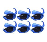 Fishing Rod Holder Clip - 6 Pieces Anti Slip Reusable, Multi Functional Fishing Supplies, Strong Grip Rod Device, Lightweight Portable Tackle Organizer Secure Fixing Solution For Seawater River