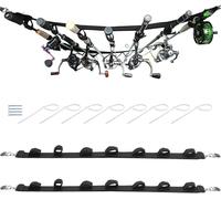 Fishing Rod Holder For Vehicles With Adjustable Metal Buckle 29-60 Inch For Truck, Suv, Wagon, Van (2 Pack)