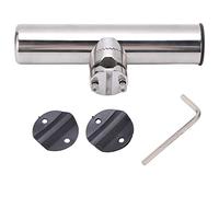Fishing Rod Holder Rail Mount | 316 Stainless Steel Adjustable Pole Clamp | Kayak/Boat/Yacht Fishing Rod Mount with Drain Holes & Wrench