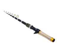 Fishing Rod, Telescopic Pole, Portable Casting Stick with Smooth Action, Freshwater Gear for Trout Saltwater River Lake Boat Kayak Pier Bank Outdoor Travel Anglers, 14.96 inches