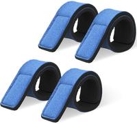 Fishing Rods Belt, 4pcs Fishing Rods Anti-Skid Straps Fit For Casting Rods, Spinning Rods And Fly Rods (Blue)