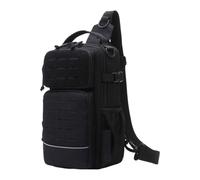 Fishing Sling Bag - Keeps Hydration Within Reach During Adventures | Water Bottle Holder Tackle Bag | Lightweight Multi-Compartment Sling | For Men Travel Camping Hiking Outdoor Gym Sports Adventure D