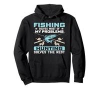 Fishing Solves Most of My Problems Fathers Day Fisherman Dad Sweat à Capuche
