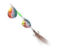Fishing Spinner Baits, Casting Sinking Lures, 4.33x1.57x0.59 inches Realistic Sequin Attractants, Long Distance Tools for Targeting Bass Salmon Walleye Catfish Musky in Freshwater Angling Adventures
