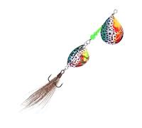 Fishing Spinner Baits, Long-Distance Casting Sinking Lures, 11x4x1.5cm/4.33x1.57x0.59 inches Realistic Sequins for Bass, Salmon, Walleye, Catfish, Musky Fishings Lead 22g