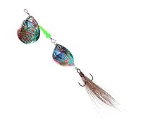 Fishing Spinner Baits, Long-Distance Casting Sinking Lures, 11x4x1.5cm/4.33x1.57x0.59 inches Realistic Sequins for Bass, Salmon, Walleye, Catfish, Musky Fishings Lead 22g