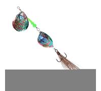 Fishing Spinner Baits, Long-Distance Casting Sinking Lures, Realistic Sequins Spinnerbaits for Targeting Bass Salmon Walleye Catfish Musky Predator Angling Freshwater Adventure