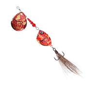 Fishing Spinner Baits, Long-Distance Casting Sinking Lures with Flash Sequins, Realistic Spinnerbait for Bass Walleye Catfish Musky Anglers Freshwater Target Casting Adventure 11x4x1.5cm
