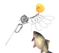 Fishing Stringer - Lightweight Glowing Catfish Stringer with Swivel Locks for Freshwater & Saltwater Use, Easy Line Organization for Kayak, River, Bank, Trout & Bass, Durable Outdoor Fishing Gear Pack