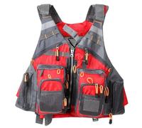 Fishing Swimming Vest High Buoyancy Breathable Safety Swimming Vest Adjustable Strap for Kayaking Sailing Paddle Boarding Water Sports Activities Outdoor Gear Men Women Adults(Red)