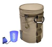 Fishing Tackle Bag with Integrated Lure Light | Premium Outdoor Fishing Organizer for All Fishing Activities | Perfect for Night Fishing, Ice Fishing, and Weekend Getaways, Kaki, riferimento alla