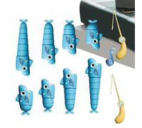 Fishing Toy - Extendable Shark Catch Game, Standard Size with Rotating Base, Fine Motor Skill Development, Educational Toy, for Kids Ages 3+ Boys Girls Kindergarten Daycare Preschool Home