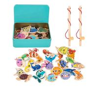 Fishing Toy, Interactive Fishing Table Game, Sensory Learning Activity, Educational Fine Motor Skill Toys, Ideal for Parent Child Interaction, Development, 6.69x5.71x1.57 inches