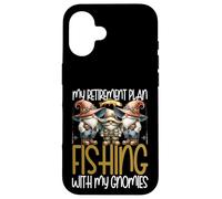 Fishing with My Gnomies Retirement Fishing Grandpa Life Coque pour iPhone 16