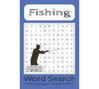 Fishing Word Search Book: Word Searches with Easy to Read Print about Fishing, Fly Fishing, Fish Bait, and More | 6x9 inches, 110 pages | 50+ Puzzles … Gift for Vacations, Holidays and Free Times