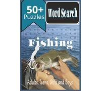 Fishing Word Search for Adults, Teens, Girls, and Boys: 6x9 | 50+ Word Search Puzzles | Puzzle Book for Anglers | A fishing-themed book featuring ... and oceans, as well as different fish species