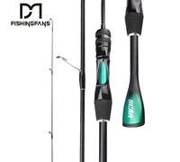FISHINGFANS ORCA ultraléger UL pointe solide poignée conique coffre LAKE RIVER rotation côtelée tige de pêche WQ S602UL
