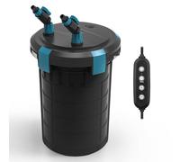 fishkeeper Filtre à cartouche de 238 GPH, filtre d'aquarium en 5 étapes avec contrôleur de mode d'alimentation, filtres externes ultra silencieux pour aquarium d'eau douce et salée jusqu'à 12 W