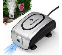 fishkeeper Pompe à air silencieuse pour aquarium, 3W 180 L/H Mini pompe à oxygène pour aquarium, puissant diffuseur d'air Ensemble complet d'accessoires pour aquarium avec pierre à air pour aquariums