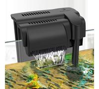 fishkeeper Pompe à Filtre d'aquarium,Filtre extérieur Hang on Aquarium,with Professional 4-Stage Aquarium Filtration System,681 L/H Aquarium Water Pump,Including 2pcs Filter Material