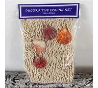 Fishnet, Fishnetting Fishnet Decor Decorative Fish Net 200 * 150 Cm pour les Familles, les Hôtels de Fête à Thème, les Hôtels, les Cafés, etc. (Beige)