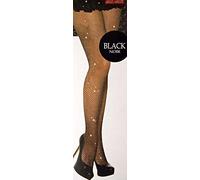 Fishnet Pantyhose, Black, Glittering Threads