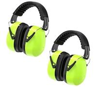 FISHOAKY 2 Paquets Casque Anti Bruit Adulte, Casques Antibruit, SNR 32dB, NRR 23dB Confortable et Ajustable Casque Antibruit, Protection Auditive de Travail pour Chantier, Bruit de l'aéroport