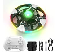 FISHOAKY UFO Mini Drone Télécommandé avec Technologie Anti-Collision, 360°Flips avec Hauteurs, Jouet Cadeau pour Enfants et Débutants, Cadeau de Noël (Noir)