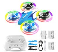 FISHOAKY UFO Mini Drone Télécommandé pour Enfants de 6 7 8 9 et 10 Ans et Plus, Drone Enfant pour Enfants et débutants avec lumières LED, Cadeaux pour Garçons et Filles