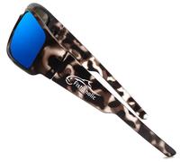 Fishoholic Lunettes de soleil de pêche polarisées de style rétro, XL