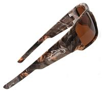 Fishoholic Lunettes de soleil polarisées rétro pour la pêche, Camouflage., 1 size fits most