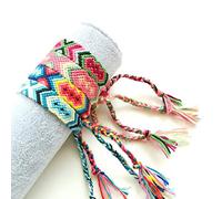 FISHSHOP 4 Pcs À La Main Tissé Bracelet Multicolore Tressé Délicat - Conception Fantaisie d'Amitié Avec Caractéristiques Locales Panier Art