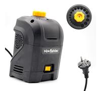 FISHTEC Affûteur de Forets Electrique Pour 3 à 12 mm Diamètre, Pierre dAiguisage, Pieds Antidérapant, Compatible Tout Forêts métaux, Alimentation Secteur 95W, Noir