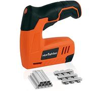 FISHTEC Agrafeuse Cloueuse sans fil Compacte - Batterie Lithium 4V Rechargeable USB avec 400 Consommables inclus - Outil de Bricolage Puissant et Ergonomique pour Tapisserie Décoration et Menuiserie